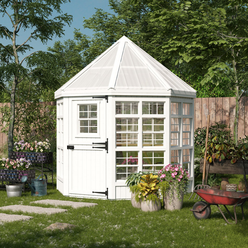 Little Cottage Co. 8x8 Octagon Greenhouse | Wayfair